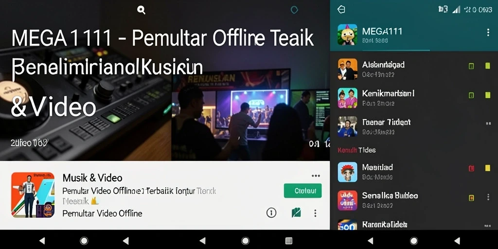 Tampilan antarmuka MEGA111 yang sederhana dan fungsional.